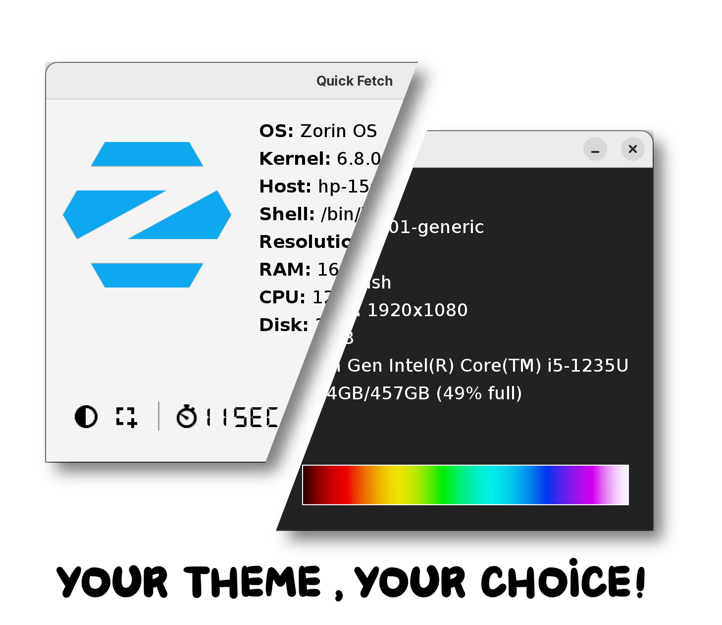 Quick Fetch Theme Toggle